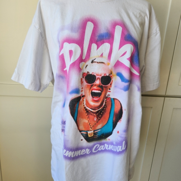 Pink Band Tee Summer Carnival Concert Tour Graphic 2023 Unisex Cute Merch Large - Picture 3 of 10